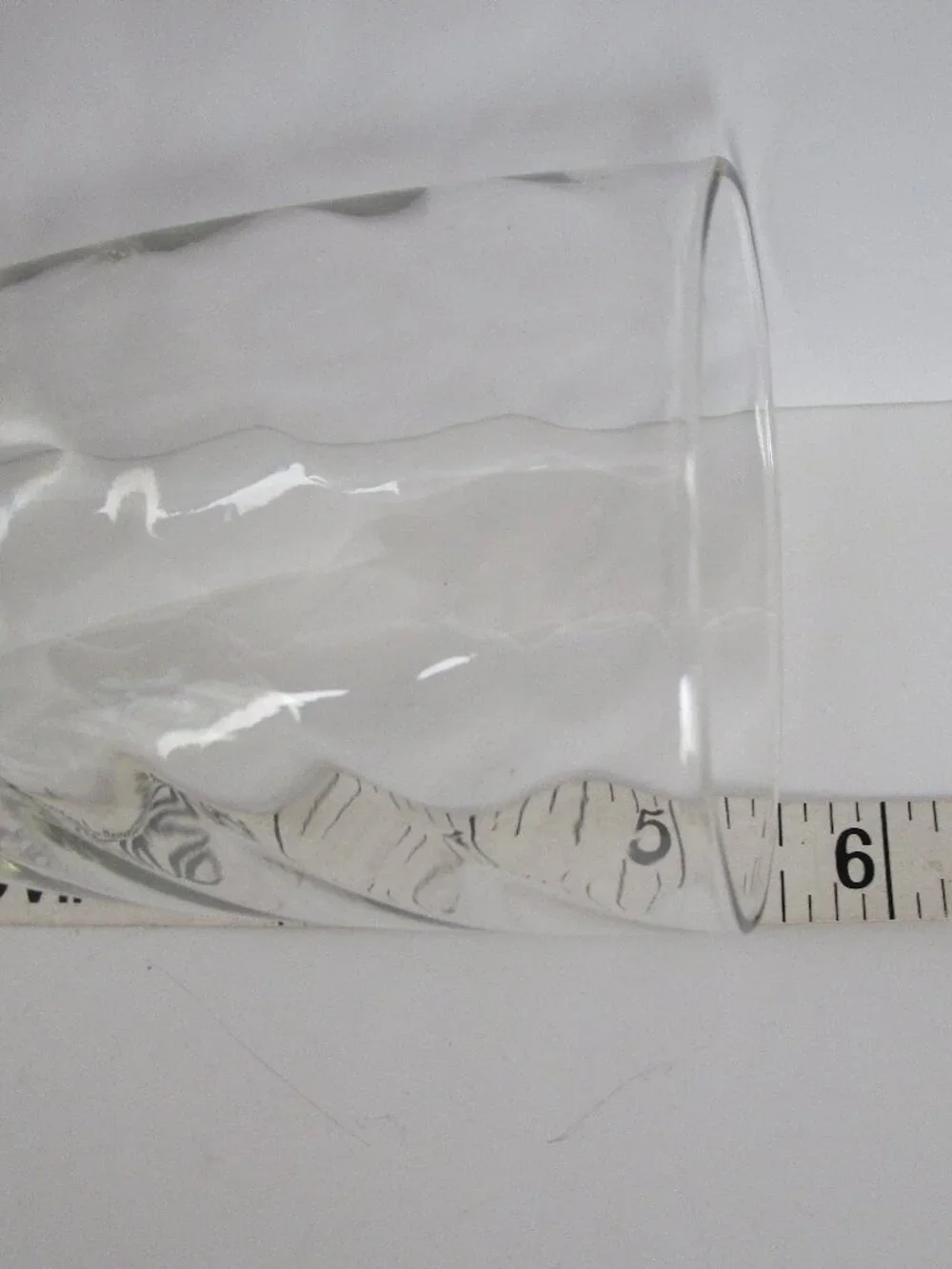vintage optic swirl glass cocktail shaker